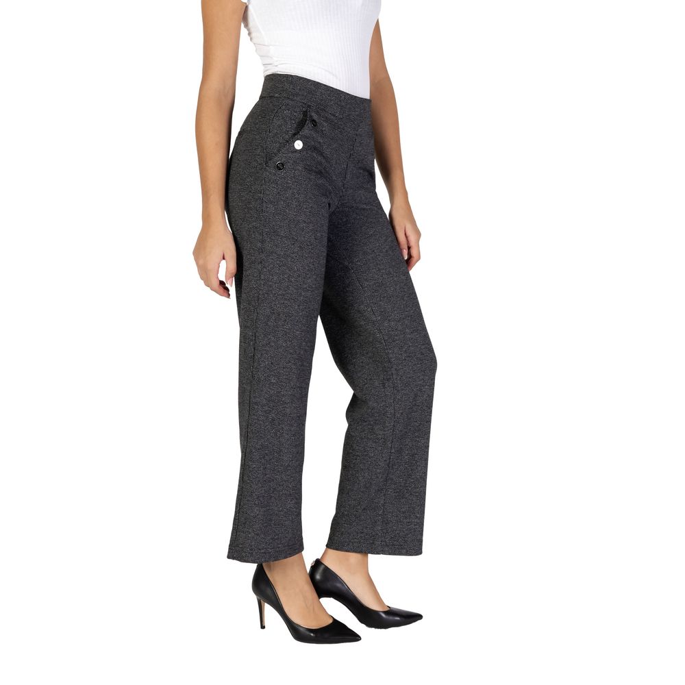 Street One Black Polyester Pant Street One