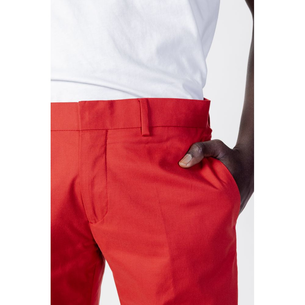 Antony Morato Red Cotton Pant Antony Morato