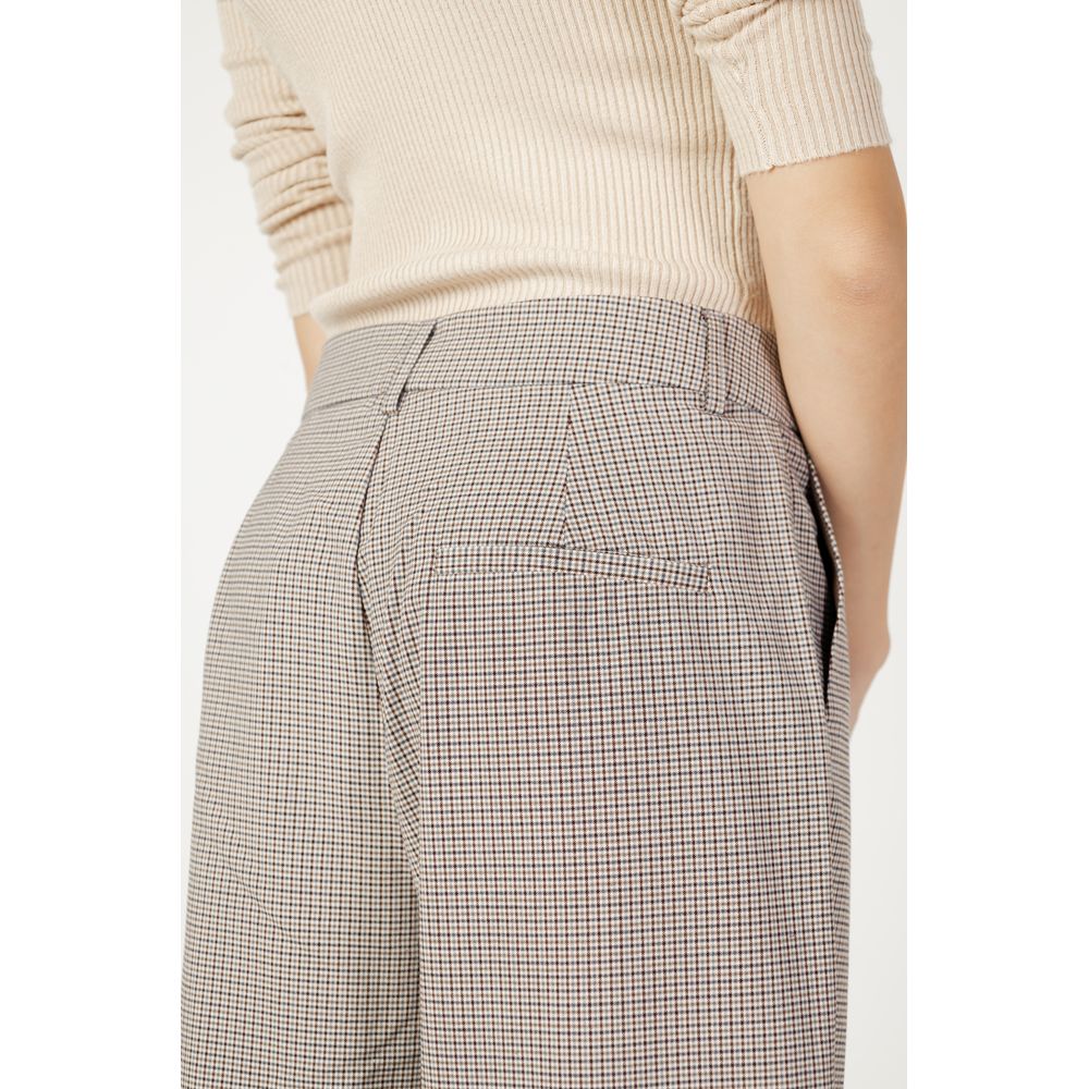 Only Beige Polyester Pant Only