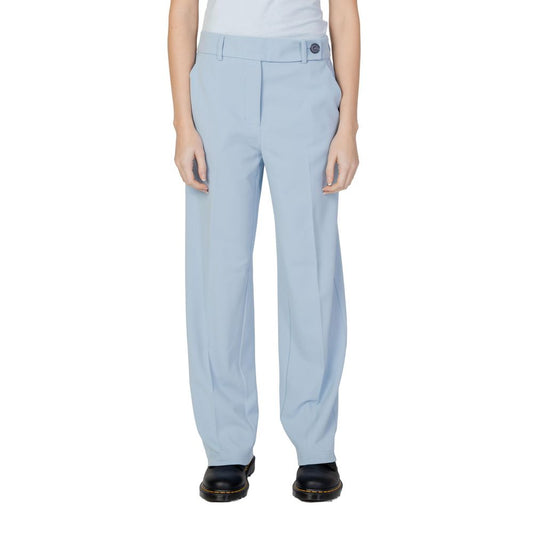 Only Blue Polyester Pant Only