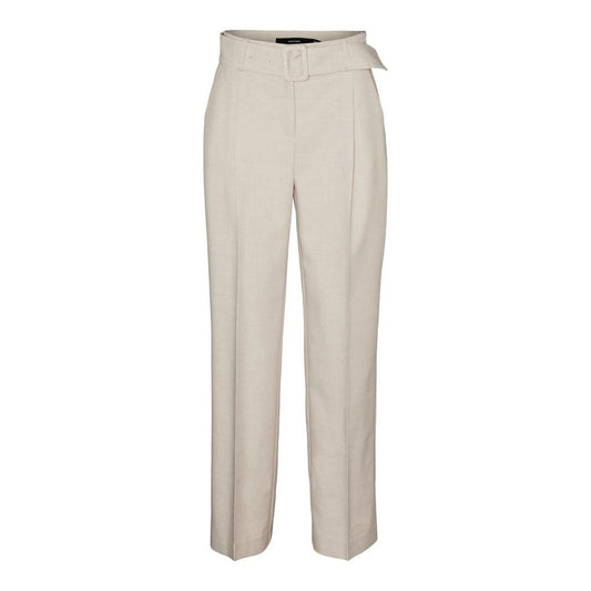 Vero Moda Gray Polyester Casual Pants Vero Moda