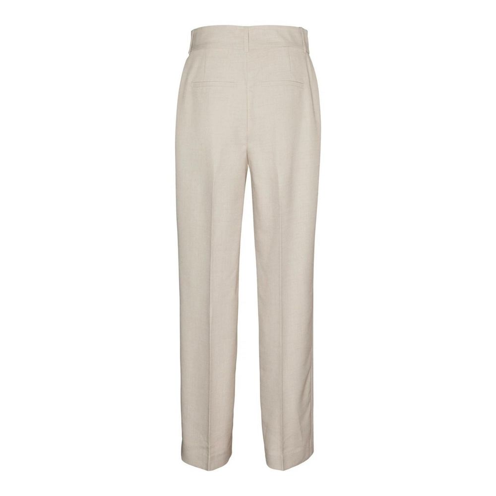 Vero Moda Gray Polyester Casual Pants Vero Moda