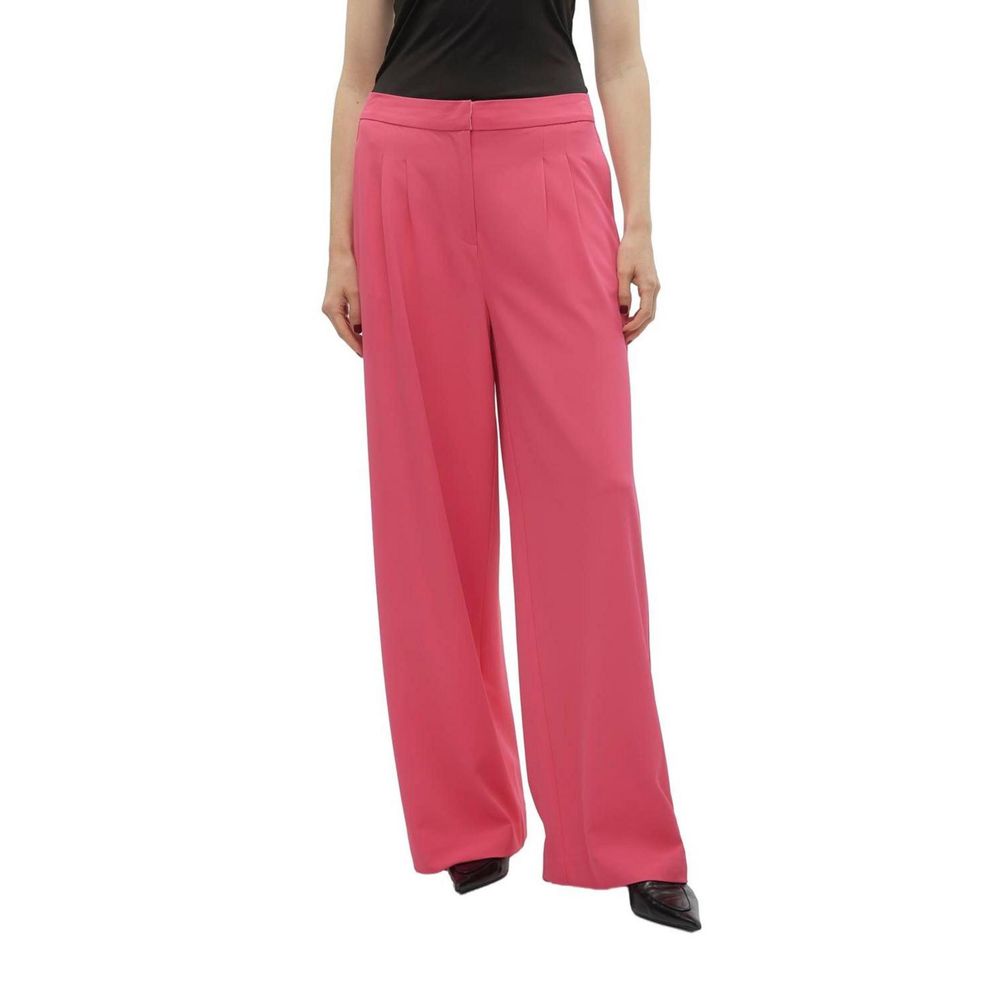 Vero Moda Pink Polyester Pant Vero Moda