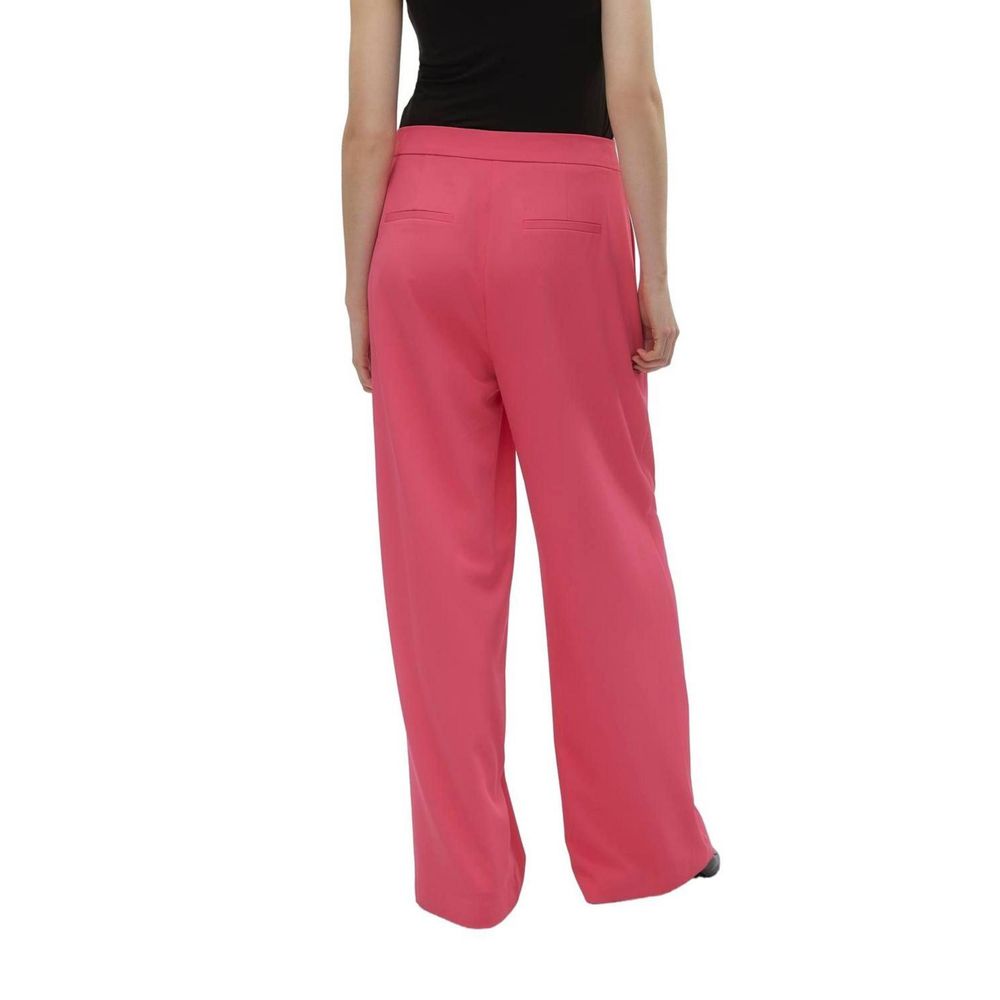 Vero Moda Pink Polyester Pant Vero Moda