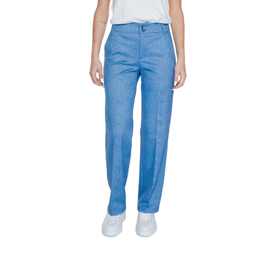 Street One Blue Polyester Pant Street One