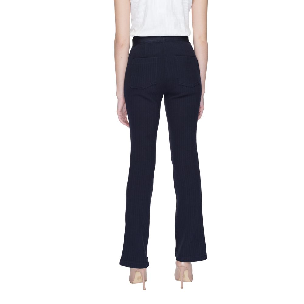 Street One Blue Cotton Pant Street One