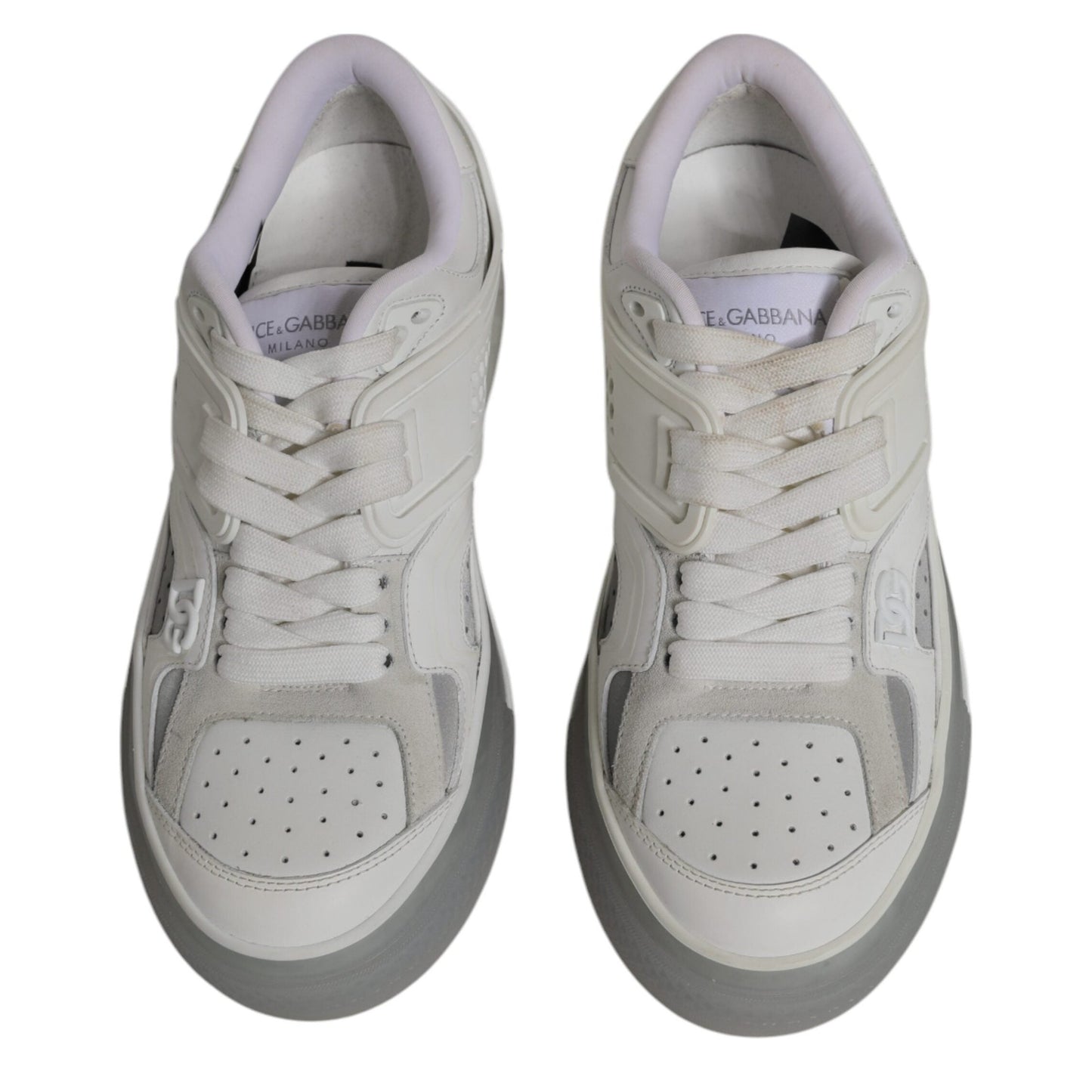 Dolce & Gabbana White DG Logo CUSTOM 2.Zero Sneakers Shoes Dolce & Gabbana
