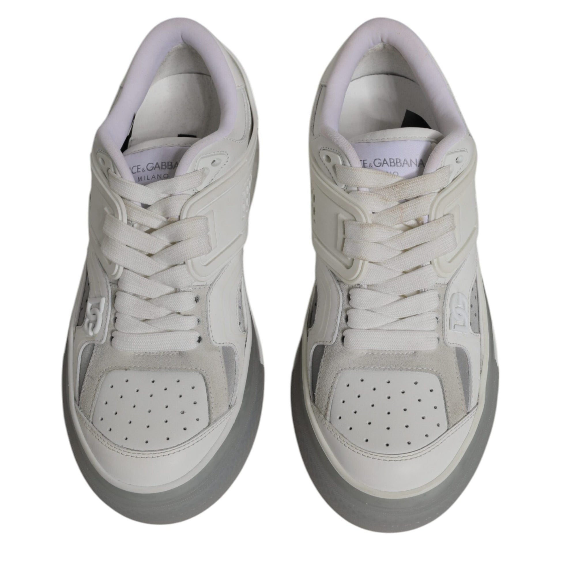 Dolce & Gabbana White DG Logo CUSTOM 2.Zero Sneakers Shoes Dolce & Gabbana