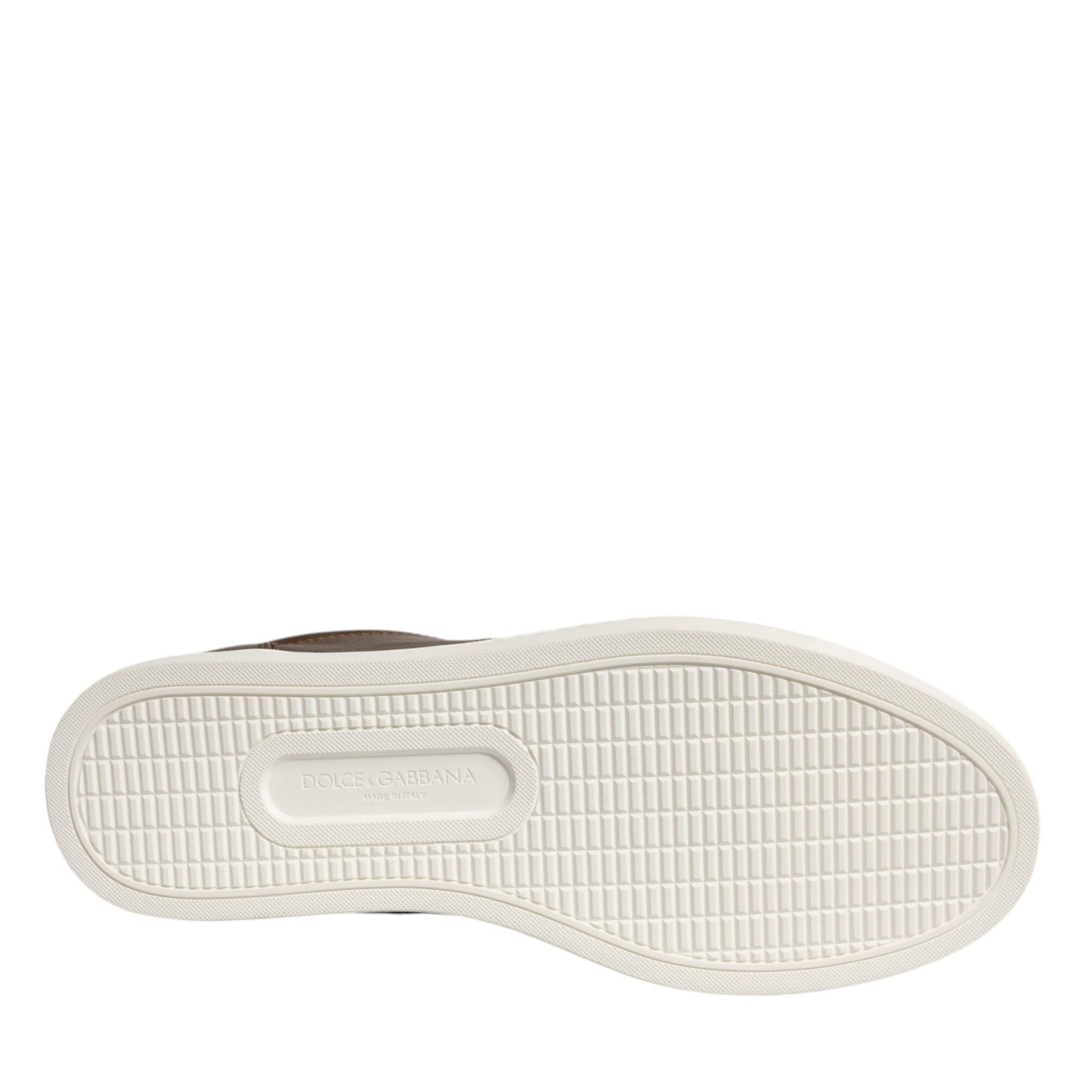 Dolce & Gabbana Gold Leather Logo London Men Sneaker Shoes