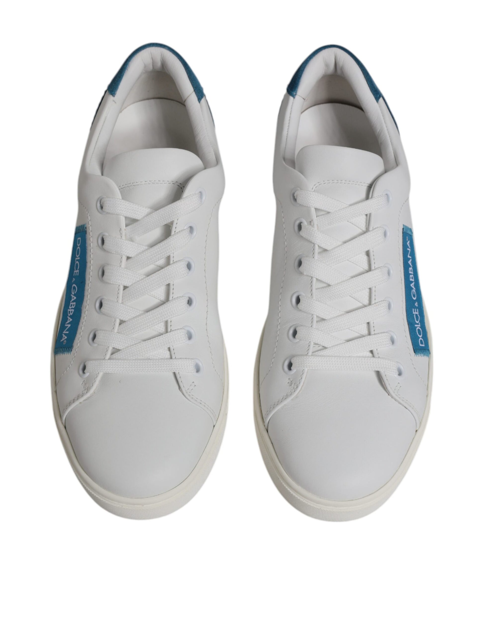 Dolce & Gabbana White London Calf Leather Sneakers Shoes Dolce & Gabbana