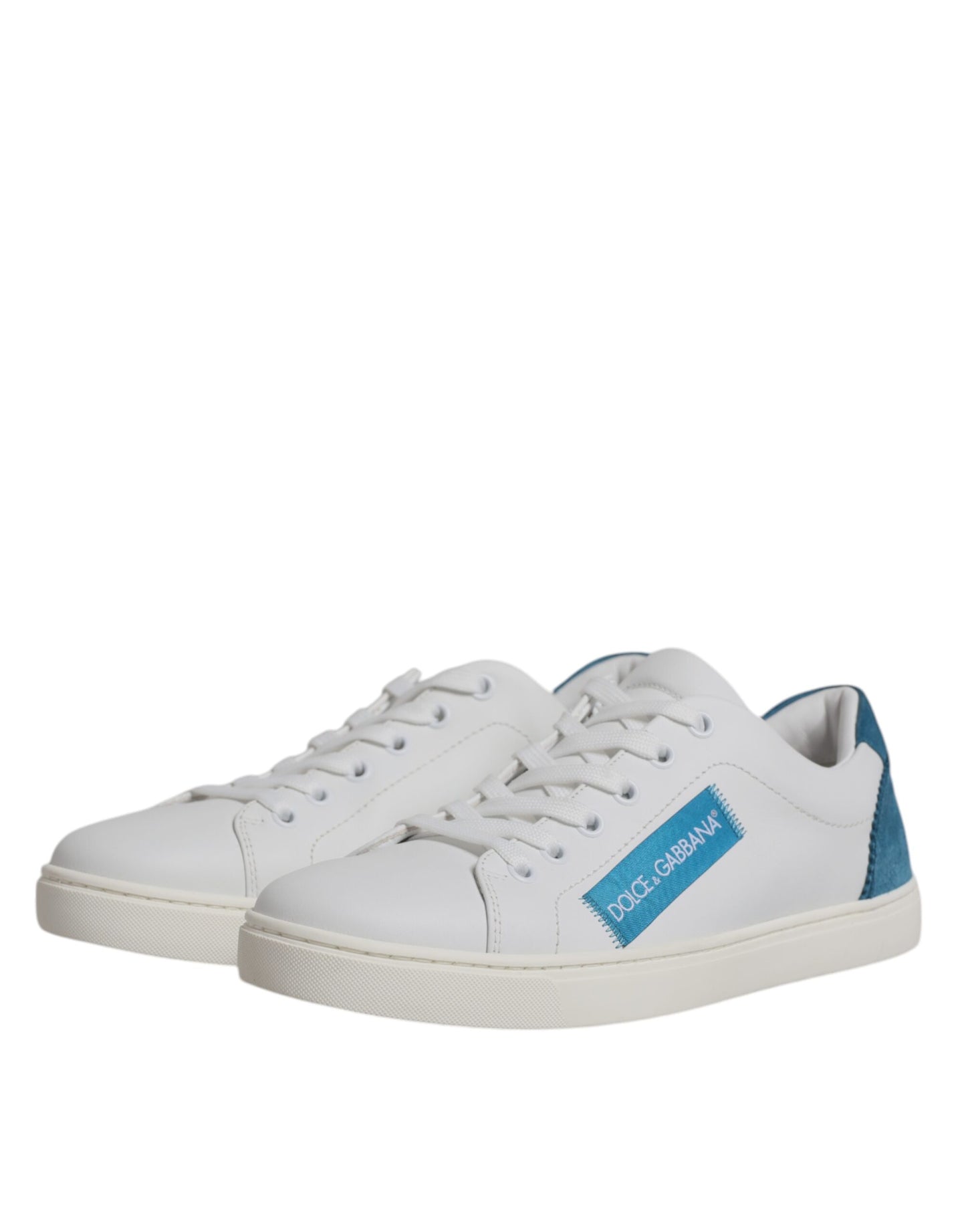 Dolce & Gabbana White London Calf Leather Sneakers Shoes Dolce & Gabbana