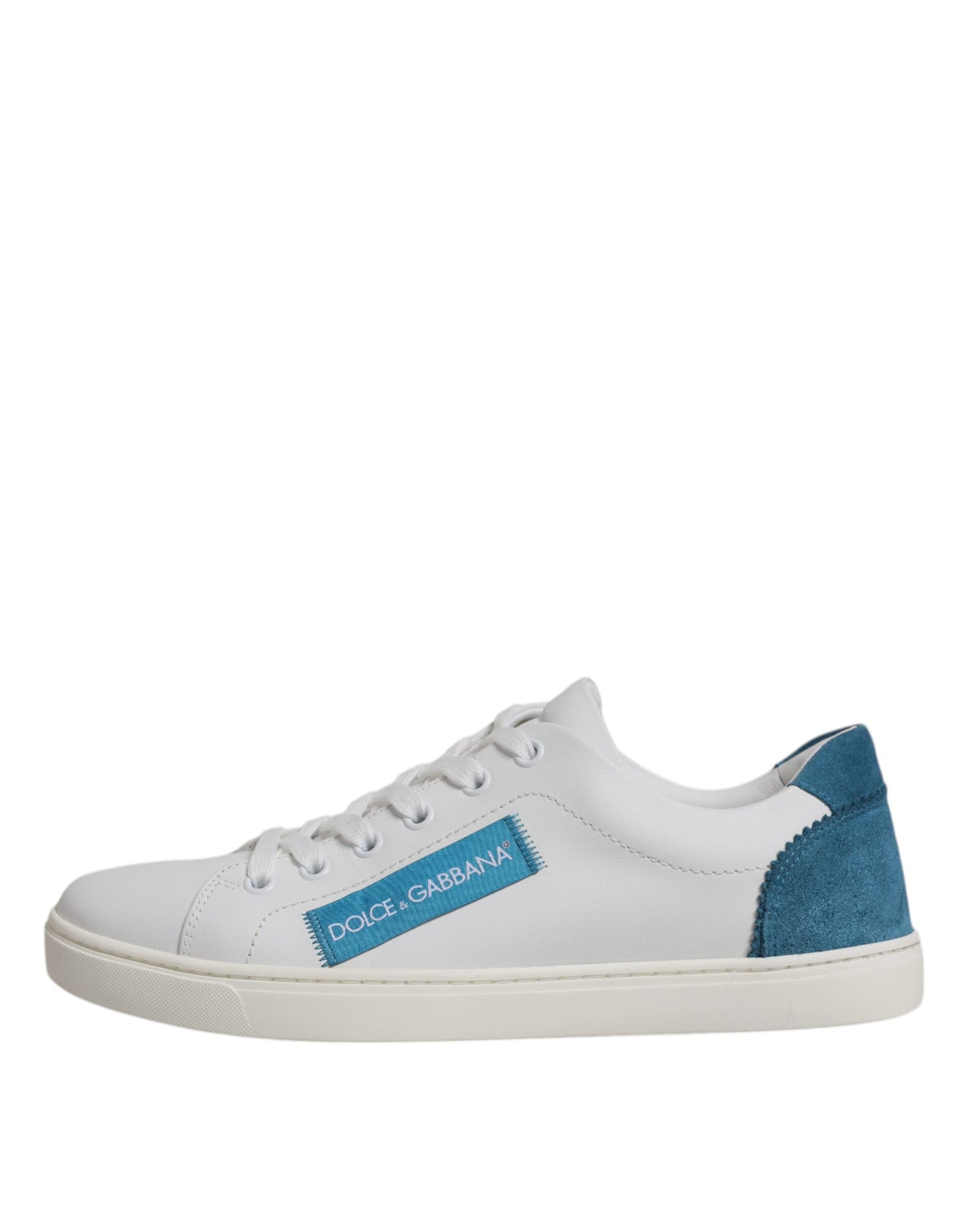 Dolce & Gabbana White London Calf Leather Sneakers Shoes Dolce & Gabbana