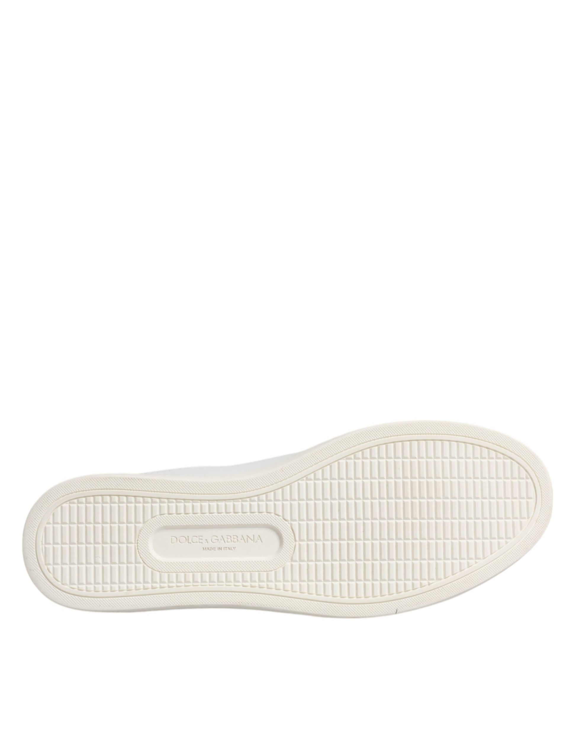 Dolce & Gabbana White London Calf Leather Sneakers Shoes Dolce & Gabbana