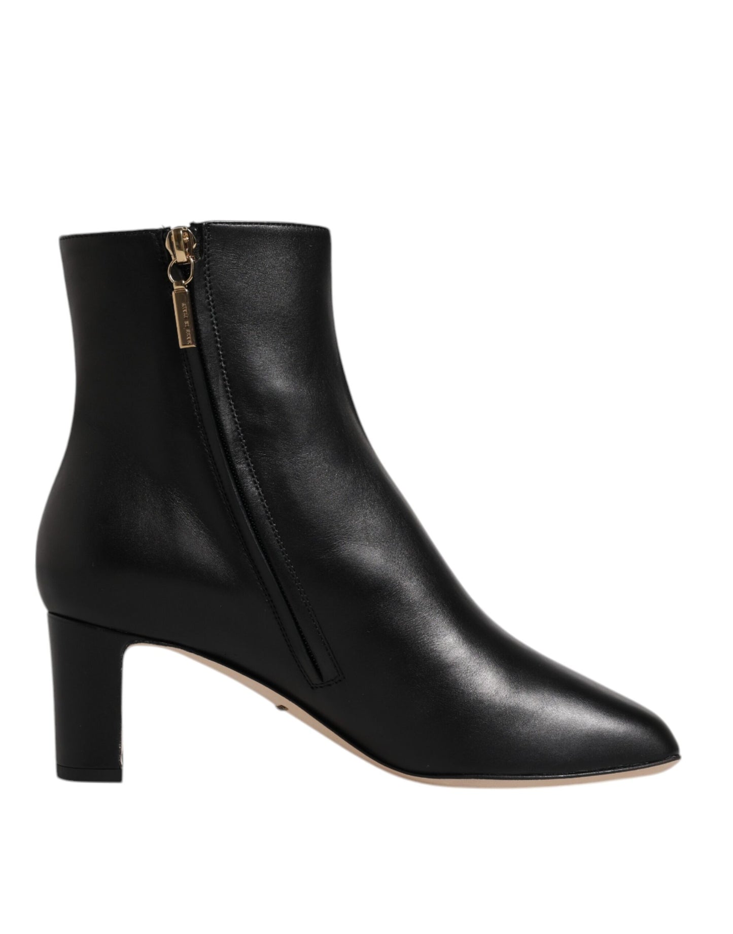 Dolce & Gabbana Black Jackie Leather Mid Calf Boots Shoes Dolce & Gabbana