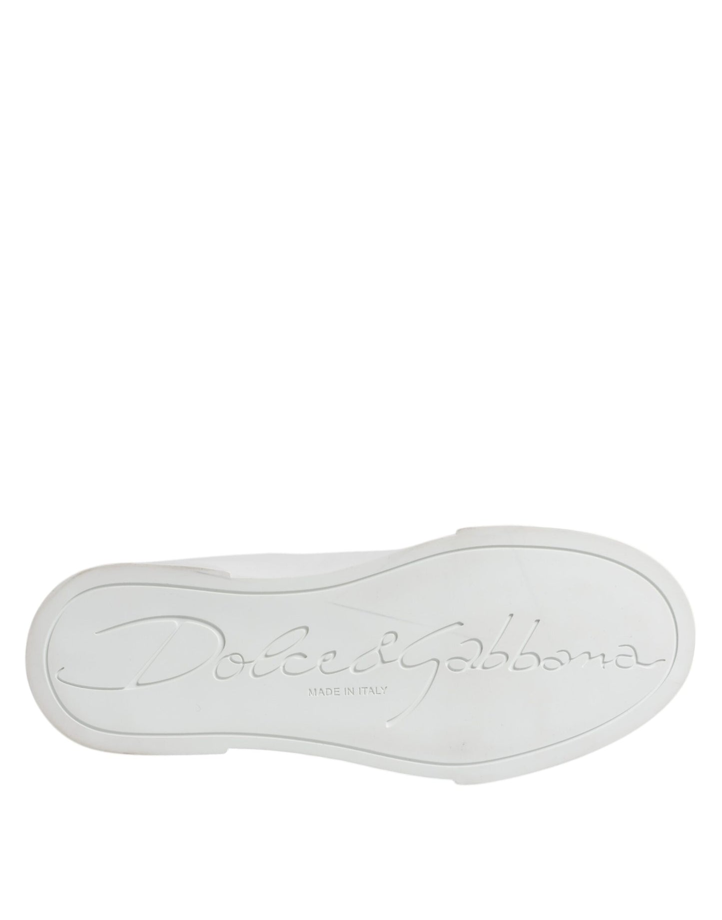 Dolce & Gabbana White Leather Classic Low Top Sneakers Shoes Dolce & Gabbana