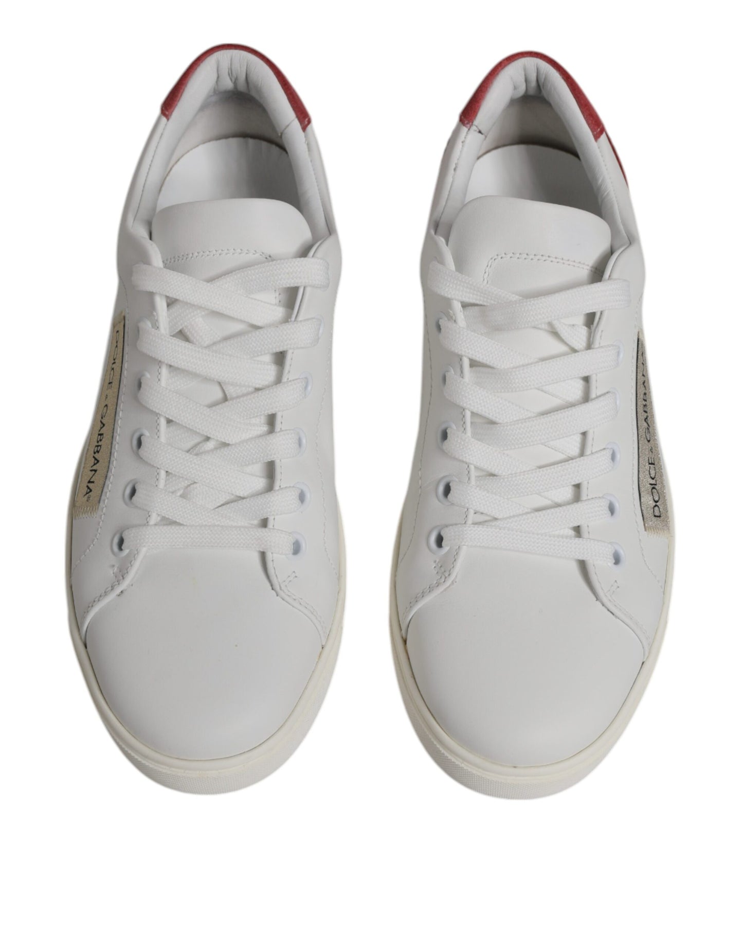 Dolce & Gabbana White London Calf Leather Sneakers Shoes Dolce & Gabbana