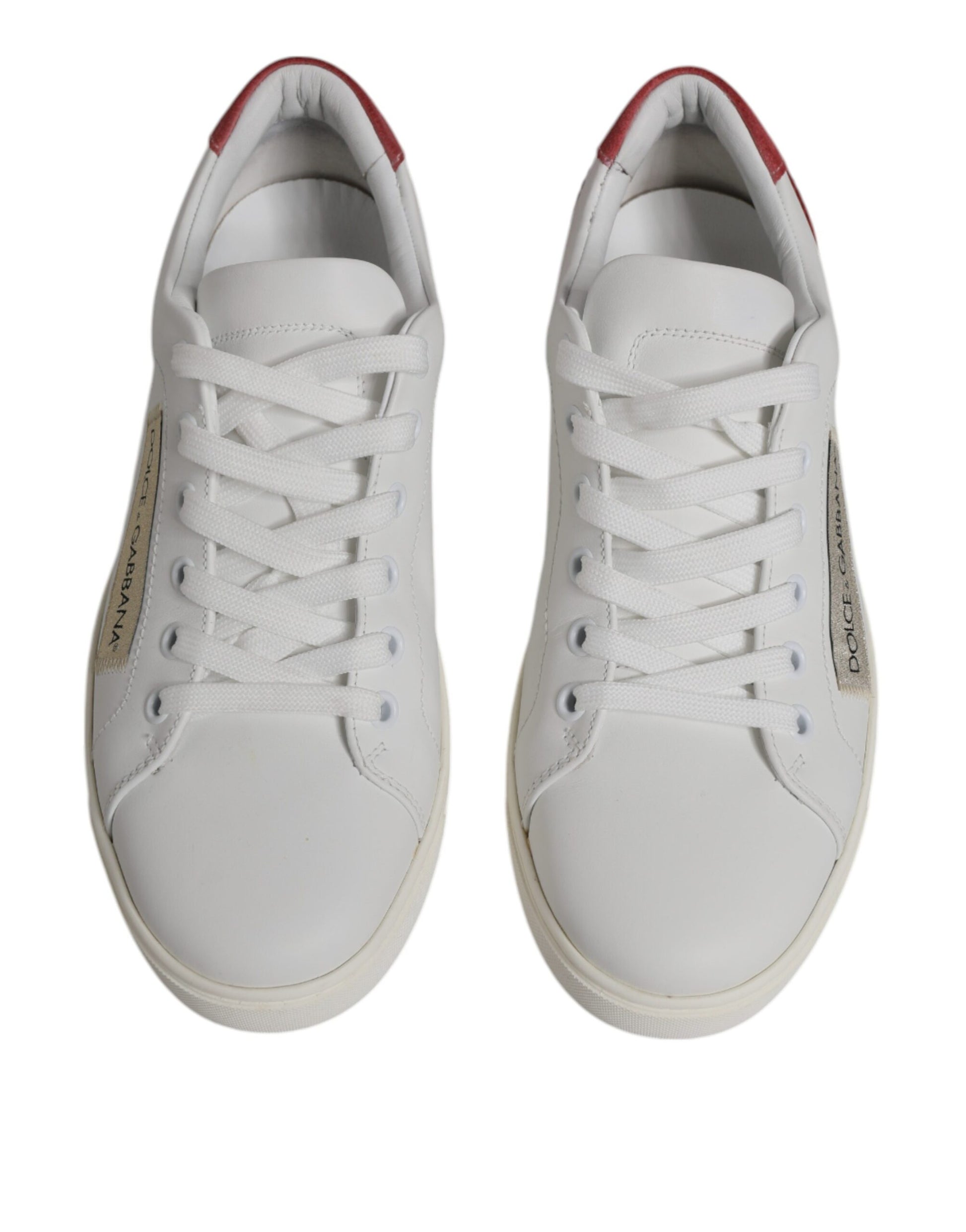 Dolce & Gabbana White London Calf Leather Sneakers Shoes Dolce & Gabbana
