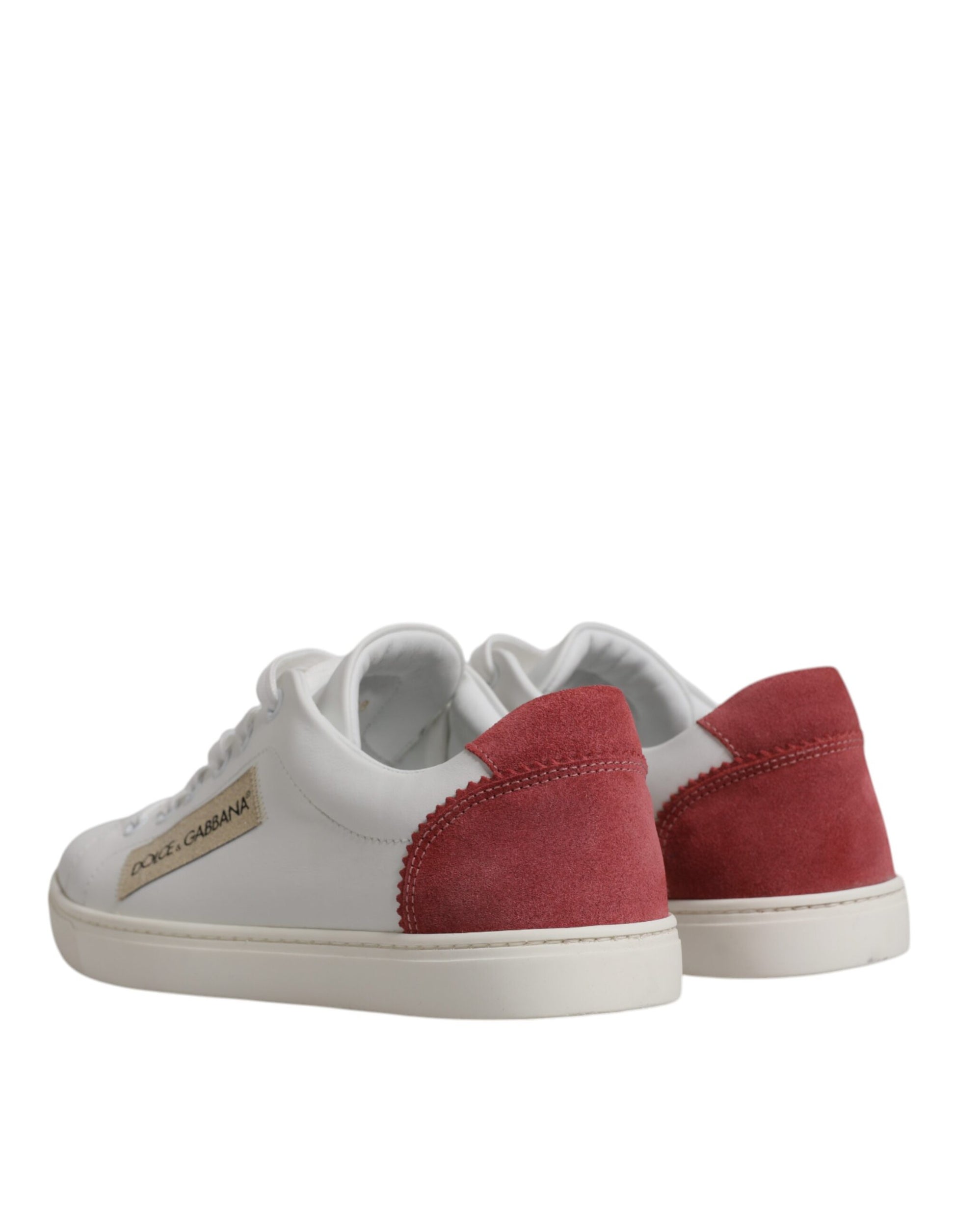 Dolce & Gabbana White London Calf Leather Sneakers Shoes Dolce & Gabbana