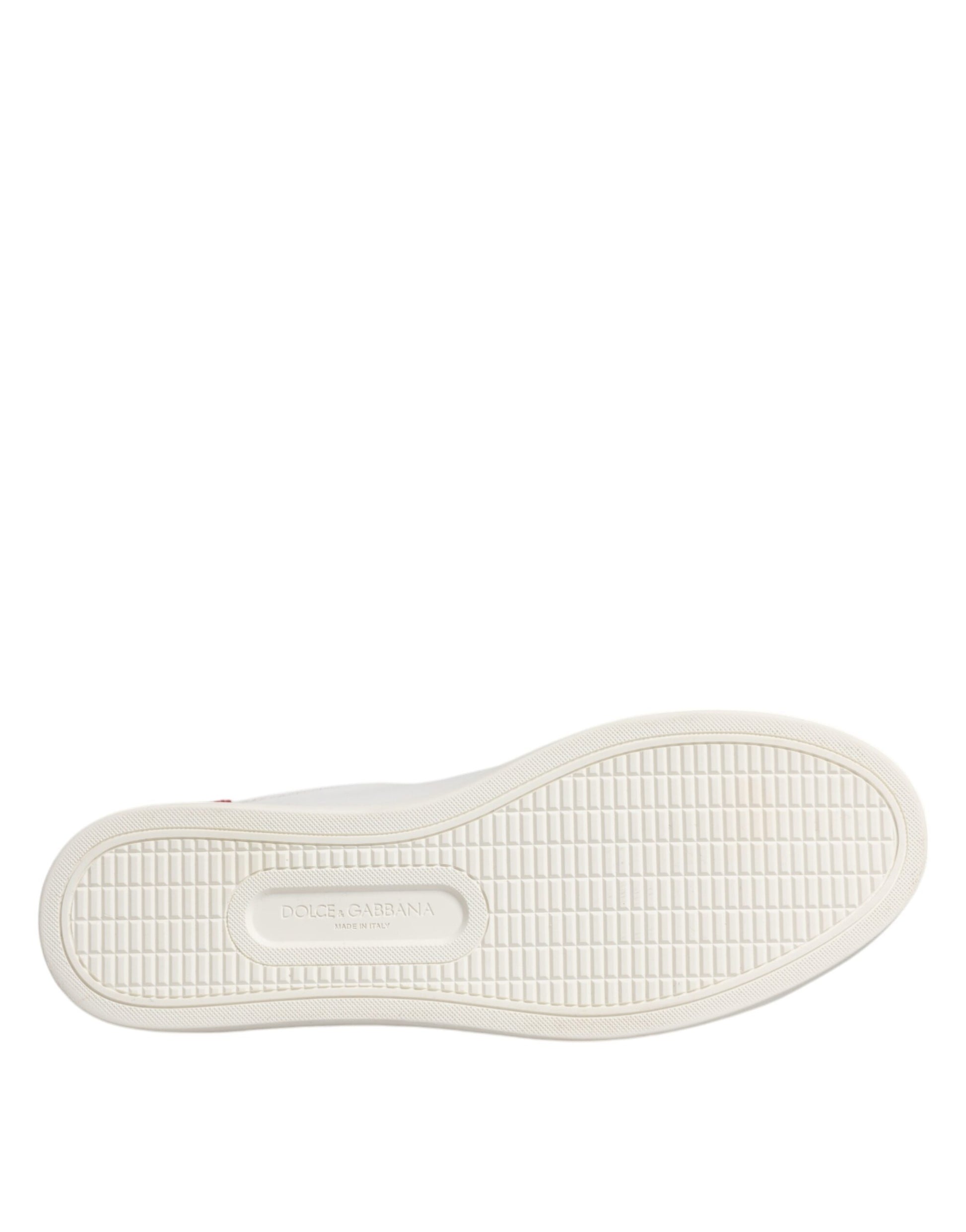 Dolce & Gabbana White London Calf Leather Sneakers Shoes Dolce & Gabbana