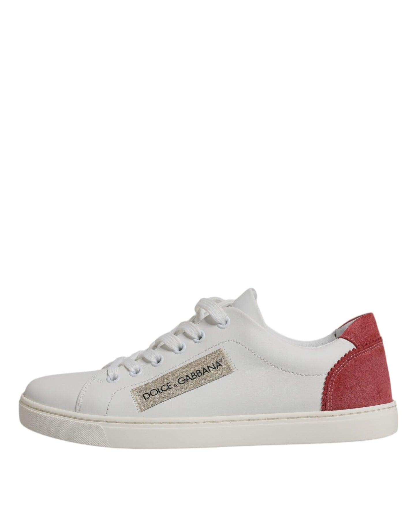 Dolce & Gabbana White London Calf Leather Sneakers Shoes Dolce & Gabbana