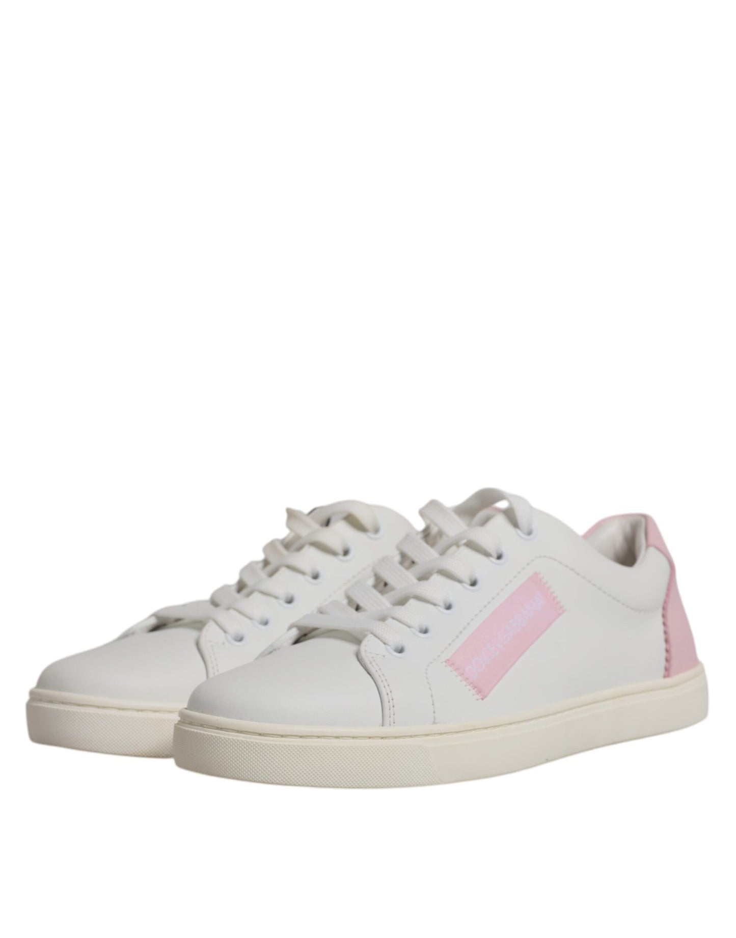 Dolce & Gabbana White Classic Calf Leather Sneakers Shoes Dolce & Gabbana