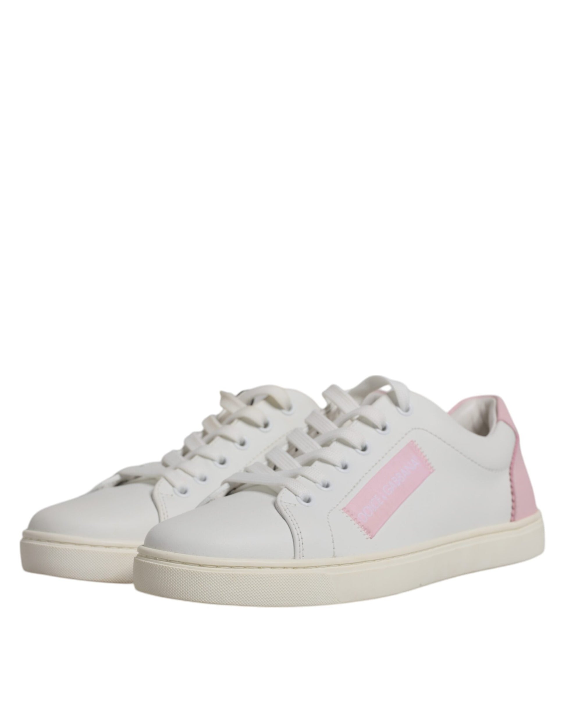 Dolce & Gabbana White Classic Calf Leather Sneakers Shoes Dolce & Gabbana