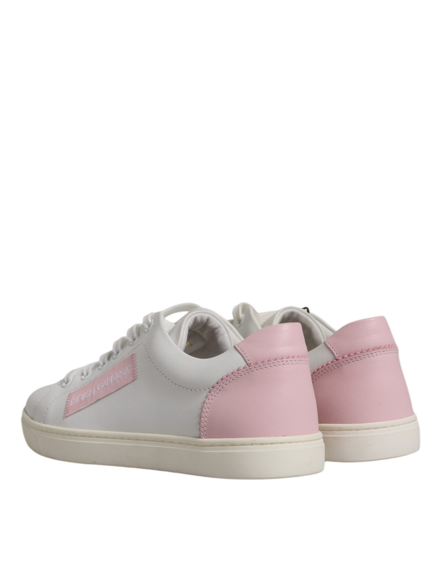 Dolce & Gabbana White Classic Calf Leather Sneakers Shoes Dolce & Gabbana