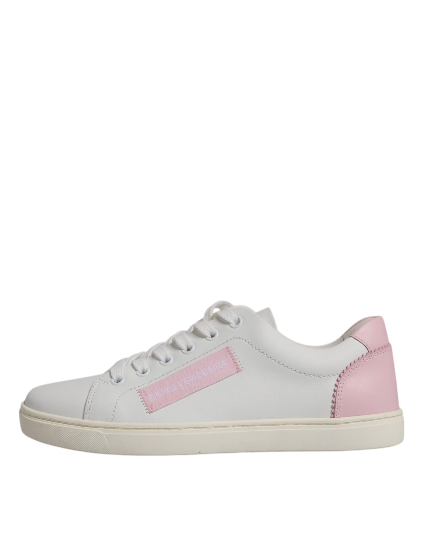 Dolce & Gabbana White Classic Calf Leather Sneakers Shoes Dolce & Gabbana