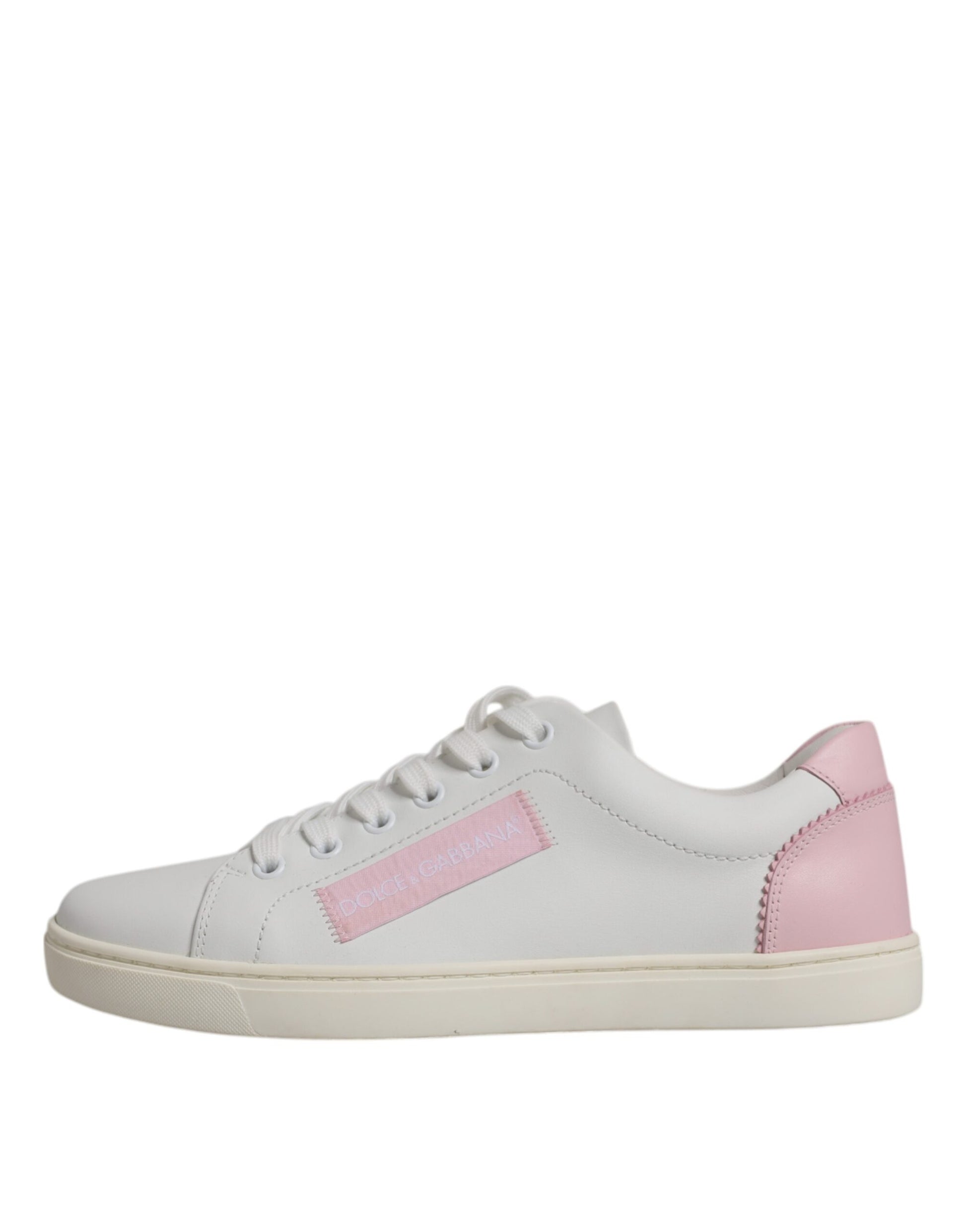 Dolce & Gabbana White Classic Calf Leather Sneakers Shoes Dolce & Gabbana
