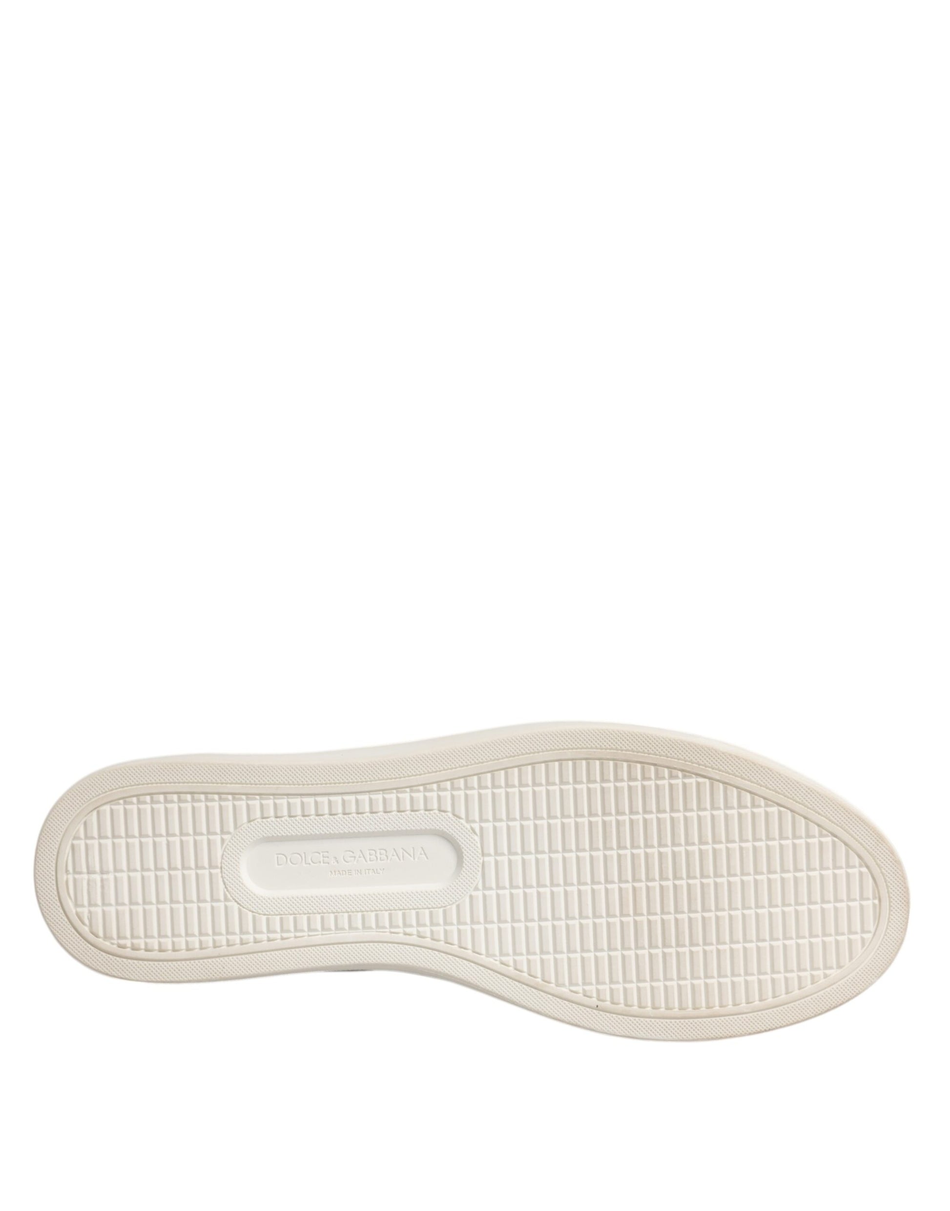 Dolce & Gabbana White Classic Calf Leather Sneakers Shoes Dolce & Gabbana