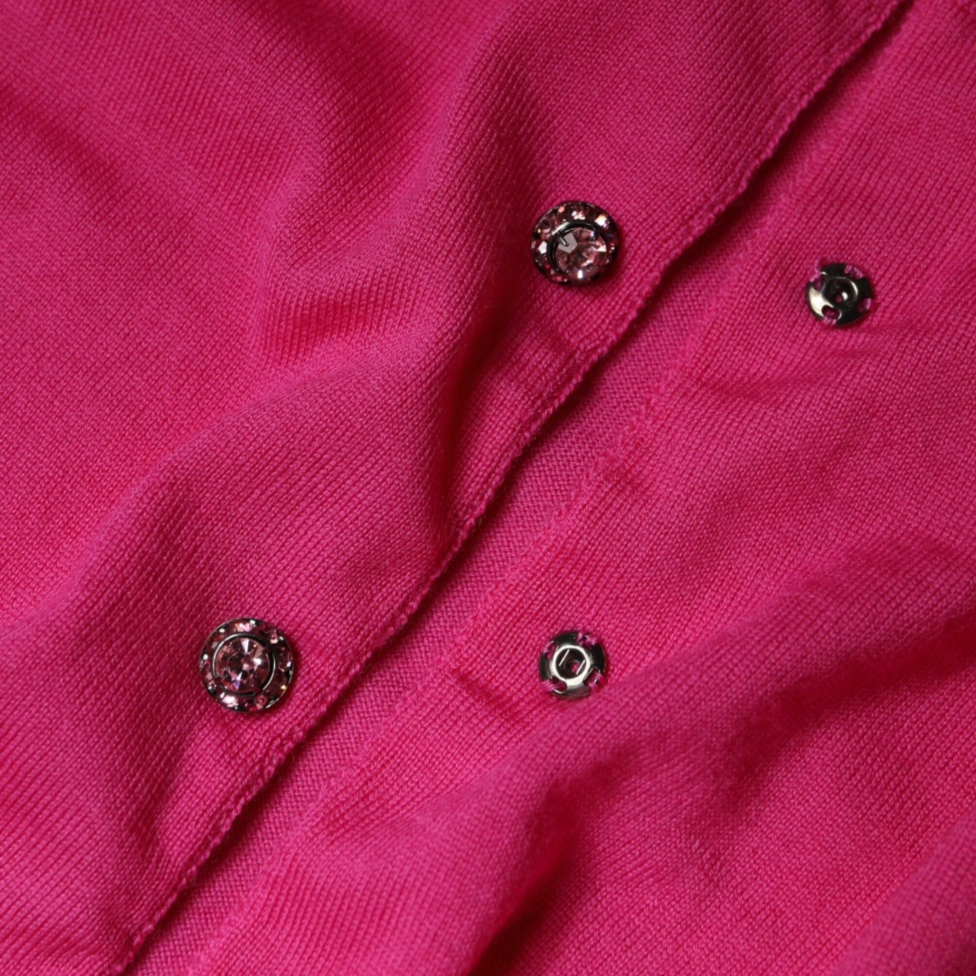 Dolce & Gabbana Pink Wool Button Down Cardigan Sweater Dolce & Gabbana