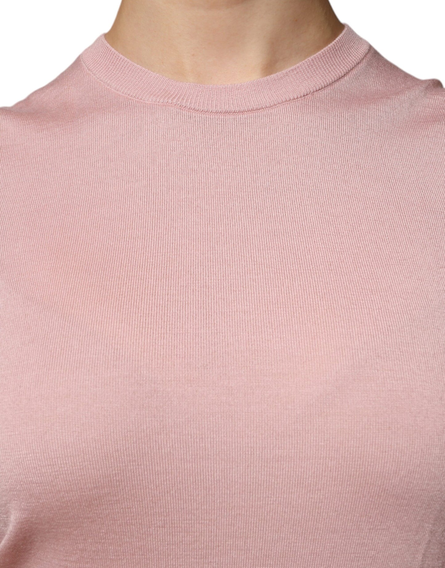 Dolce & Gabbana Pink Cashmere Knitted Sleeveless Tank Top Dolce & Gabbana