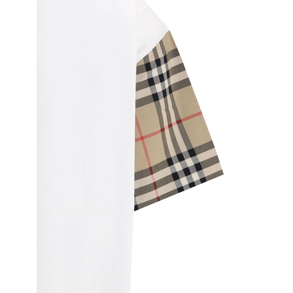 Burberry White Cotton T-Shirt Burberry