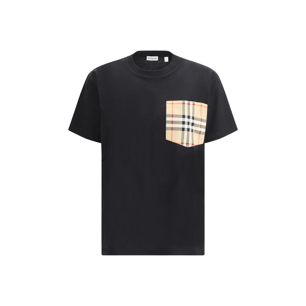 Burberry Black Cotton T-Shirt Burberry