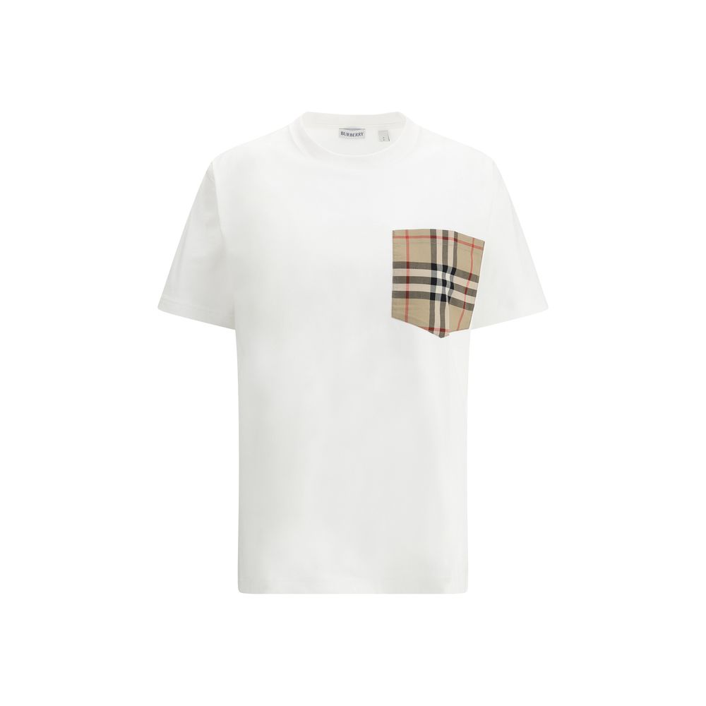 Burberry White Cotton T-Shirt Burberry