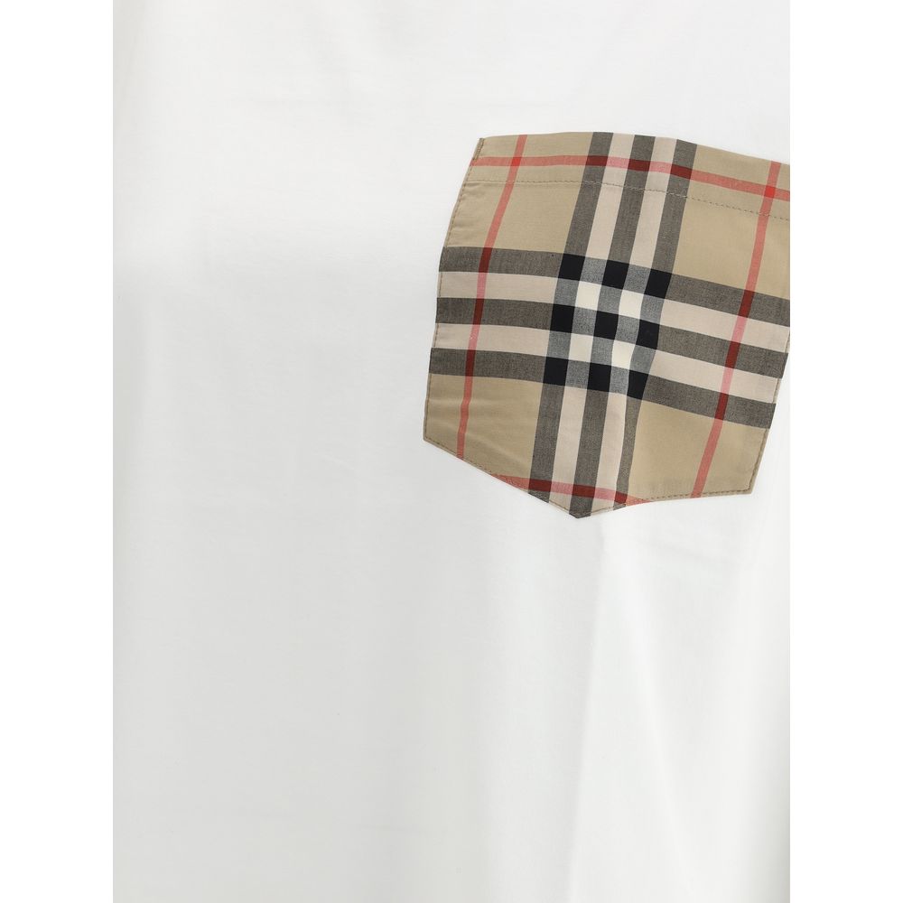 Burberry White Cotton T-Shirt Burberry