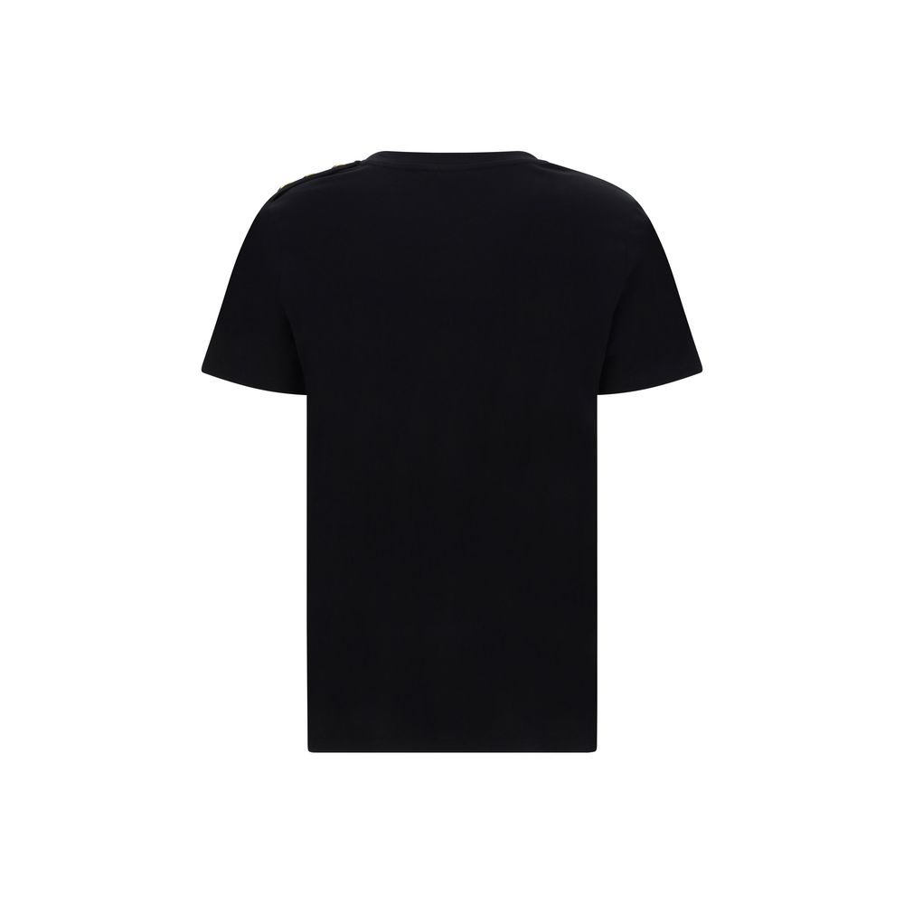 Balmain Black Cotton T-Shirt Balmain