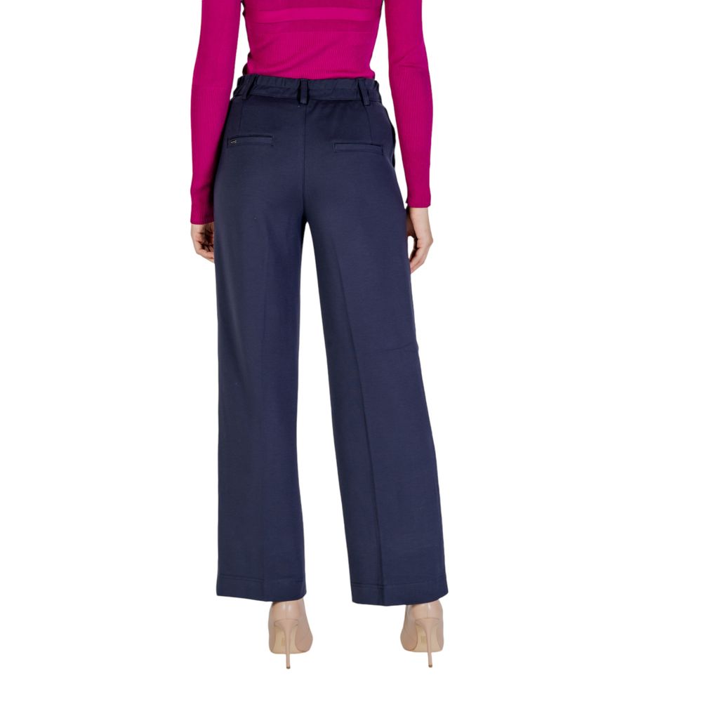 Street One Blue Viscose Pant Street One