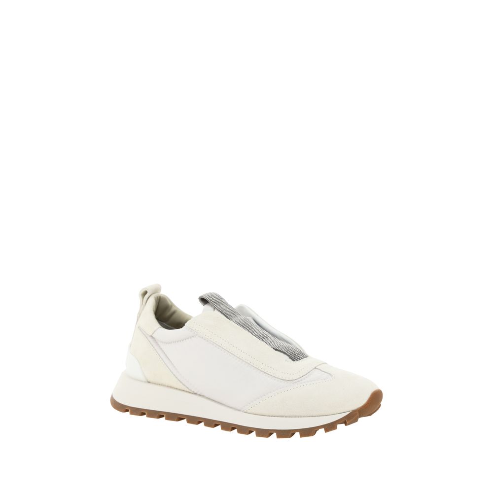 Brunello Cucinelli White Rubber Low Top Sneakers Brunello Cucinelli