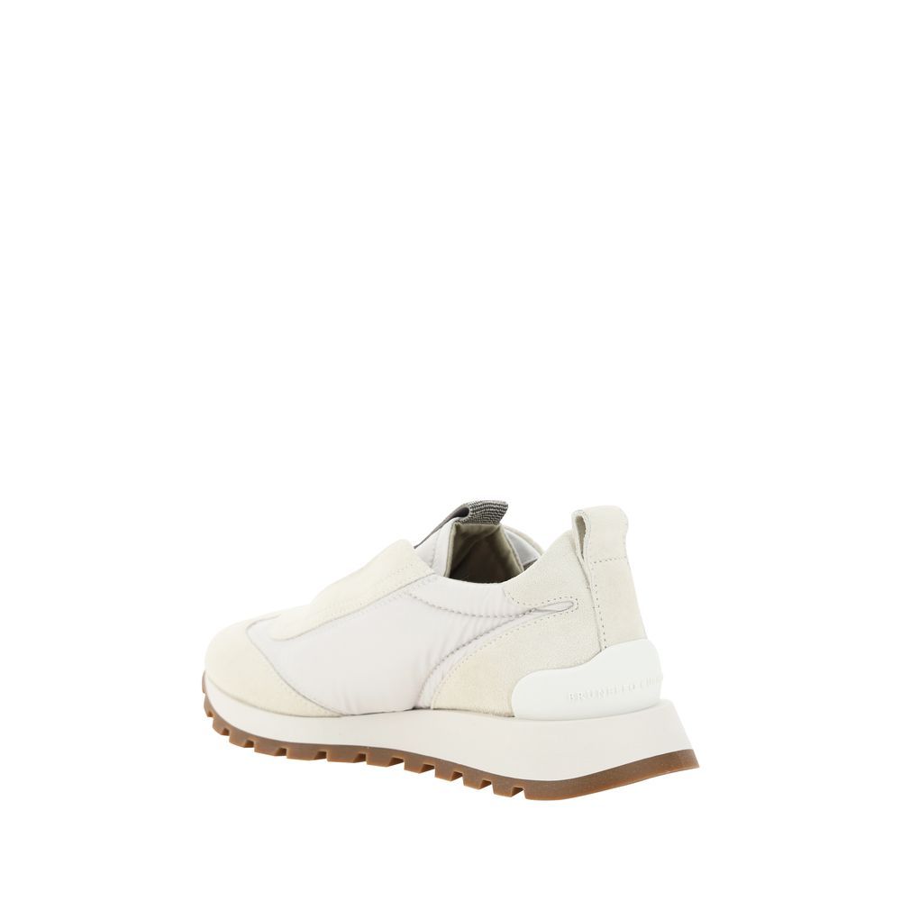 Brunello Cucinelli White Rubber Low Top Sneakers Brunello Cucinelli