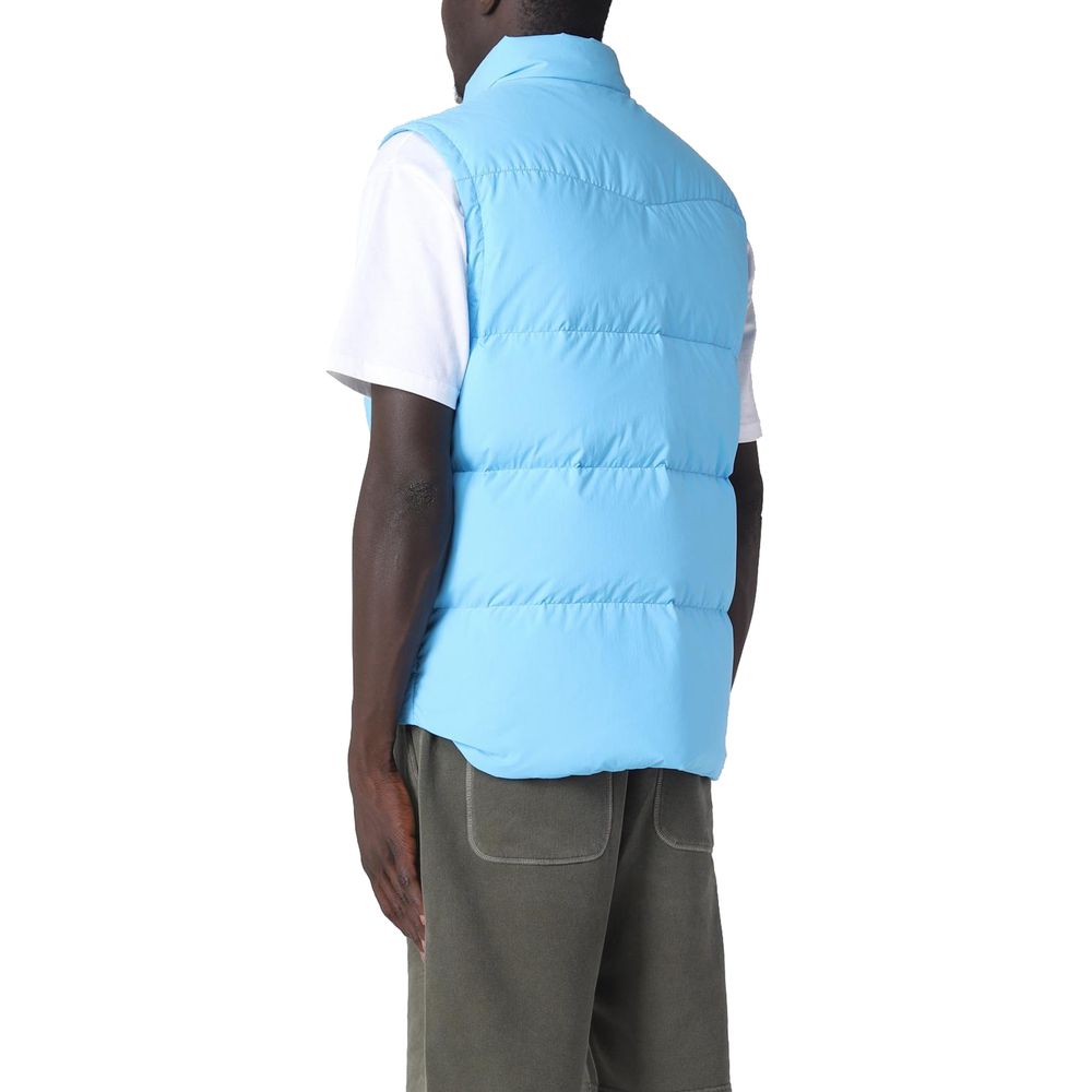 Woolrich Light Blue Polyester Men Vest Woolrich