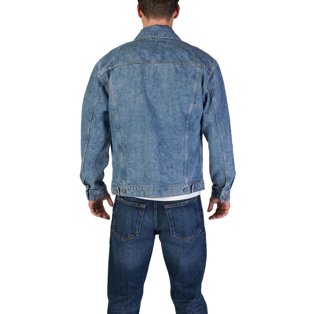 Hugo Boss Light Blue Cotton Jackets & Coat Hugo Boss