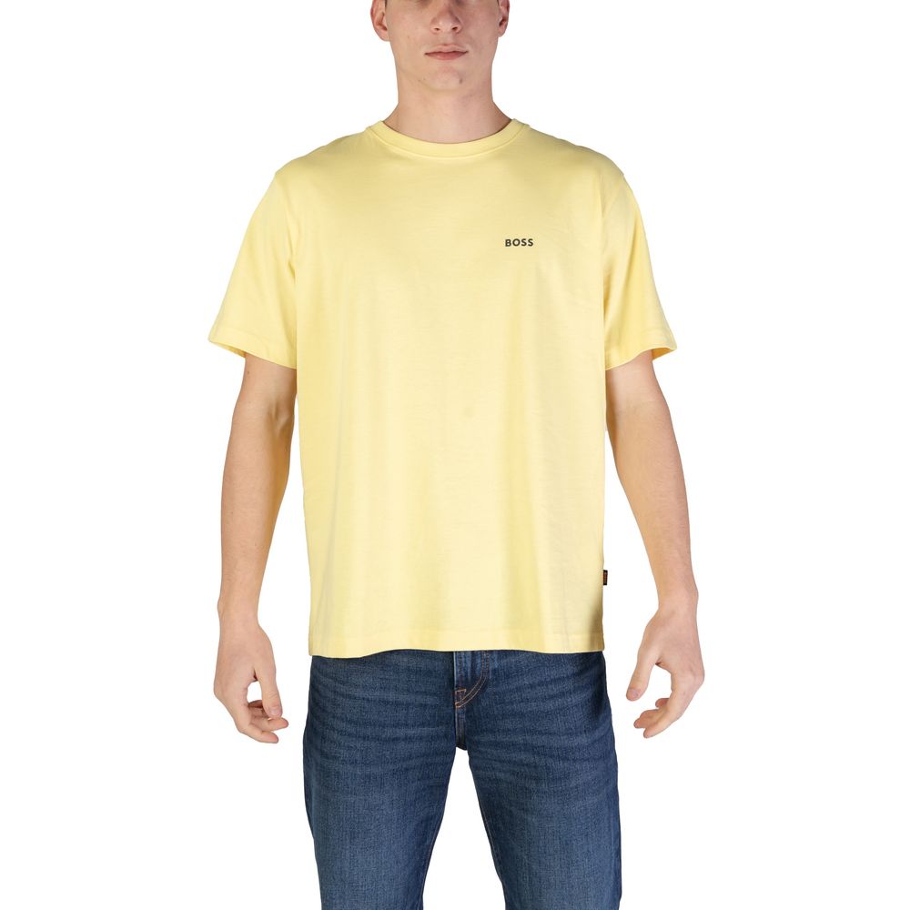 Hugo Boss Yellow Cotton T-Shirt Hugo Boss
