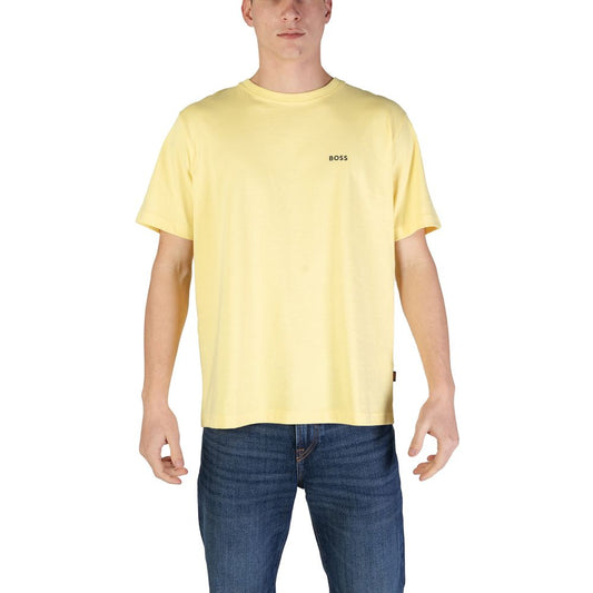Hugo Boss Yellow Cotton T-Shirt Hugo Boss