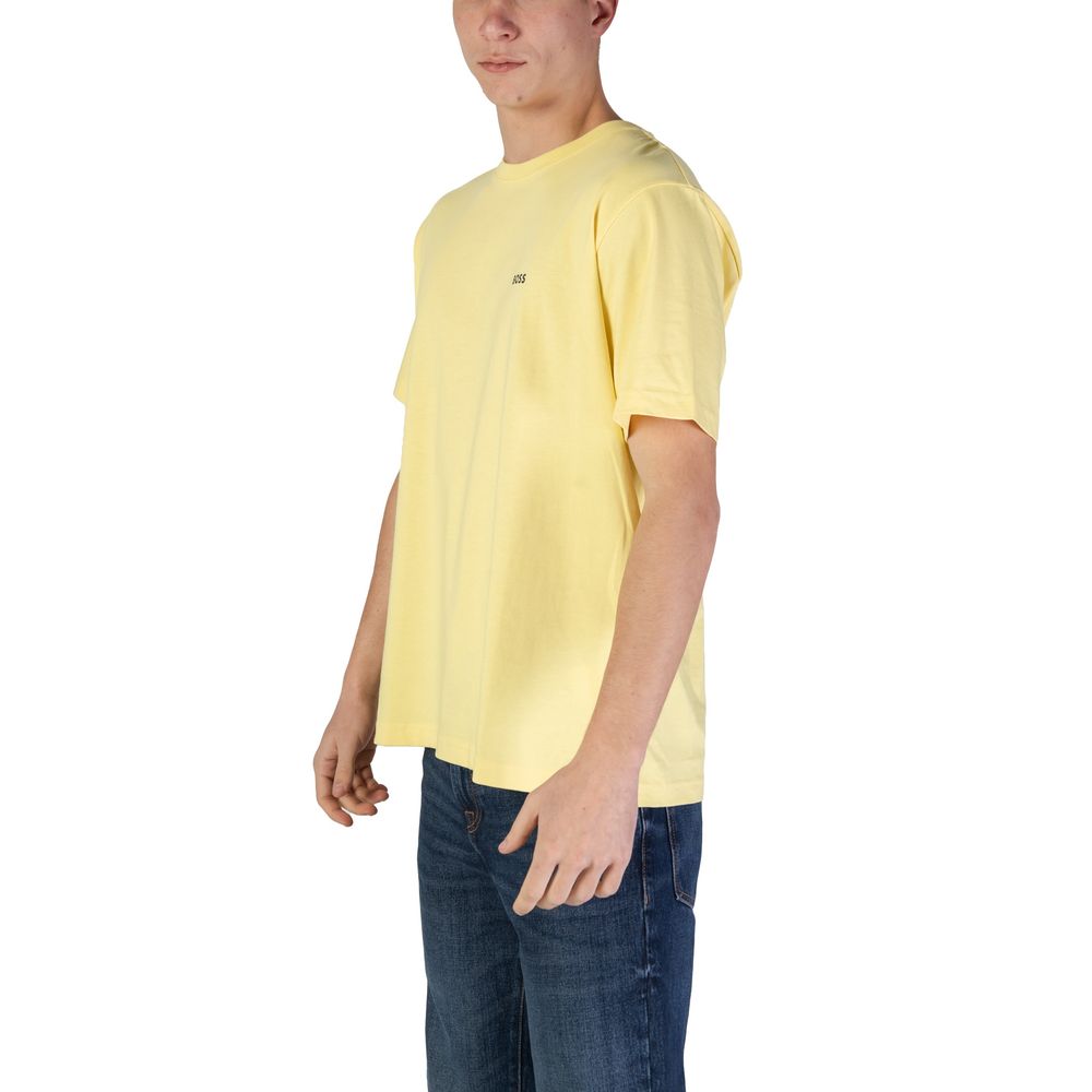 Hugo Boss Yellow Cotton T-Shirt Hugo Boss