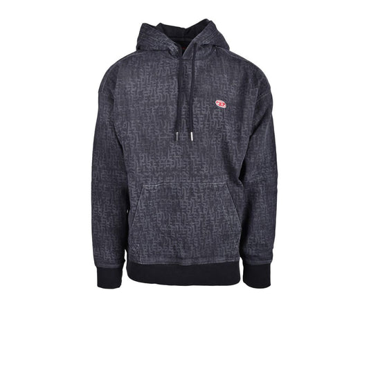 Diesel Gray Cotton Hoody Diesel