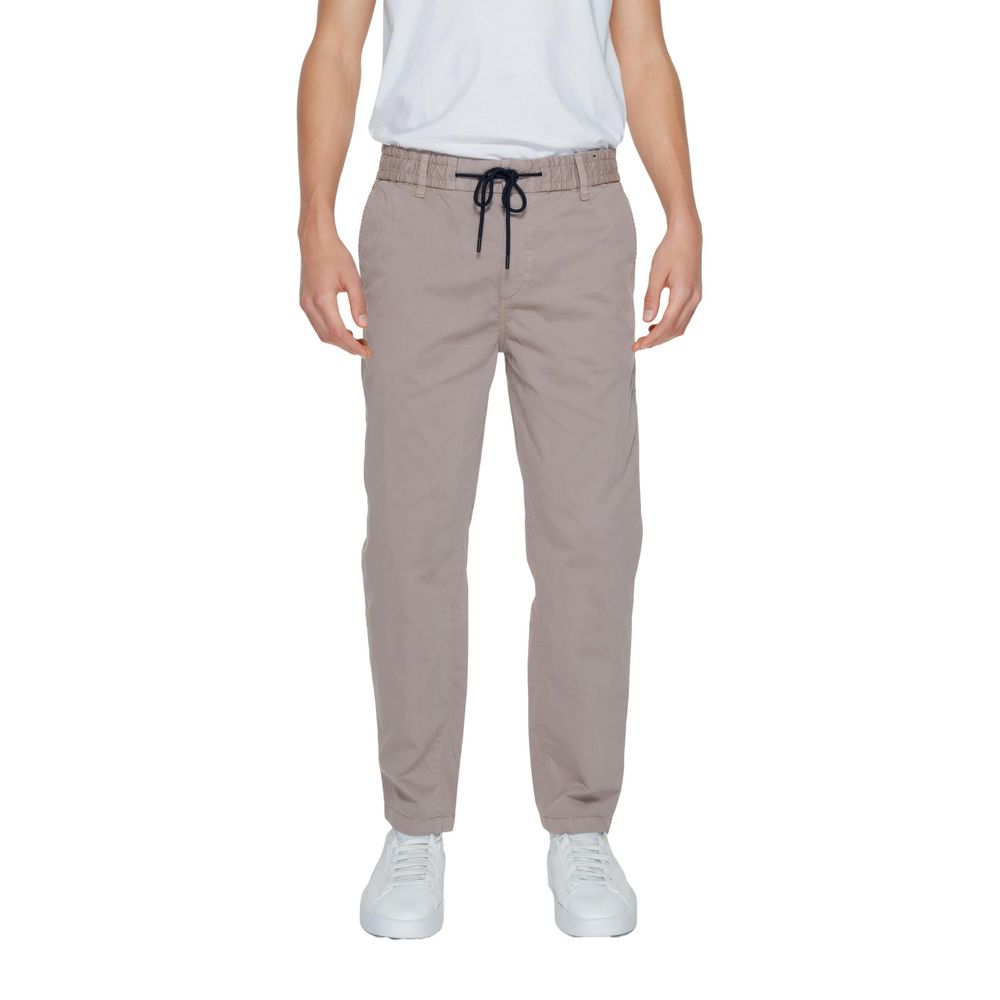 Hugo Boss Brown Cotton Pant Hugo Boss
