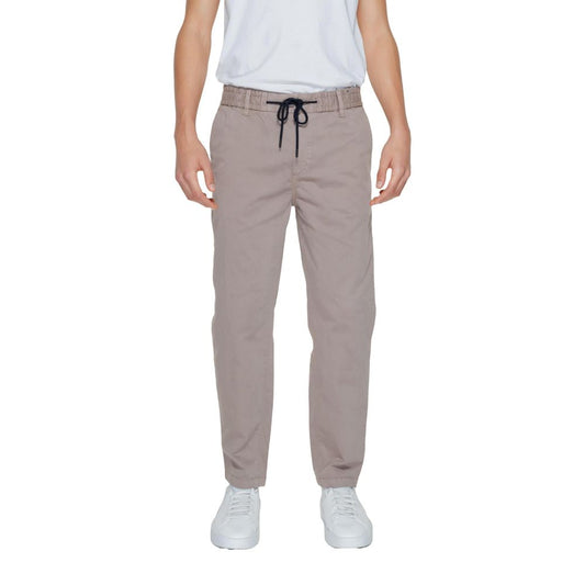 Hugo Boss Brown Cotton Pant Hugo Boss