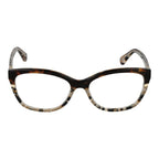 Marciano by Guess brown acetate glasses frames showing sleek, stylish eyewear with clear lenses and a modern design.
