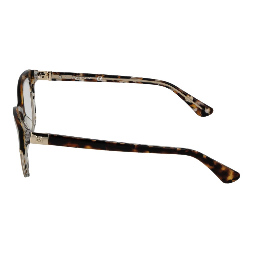 Marciano by Guess brown acetate glasses frames with clear lenses, stylish and lightweight for everyday wear.